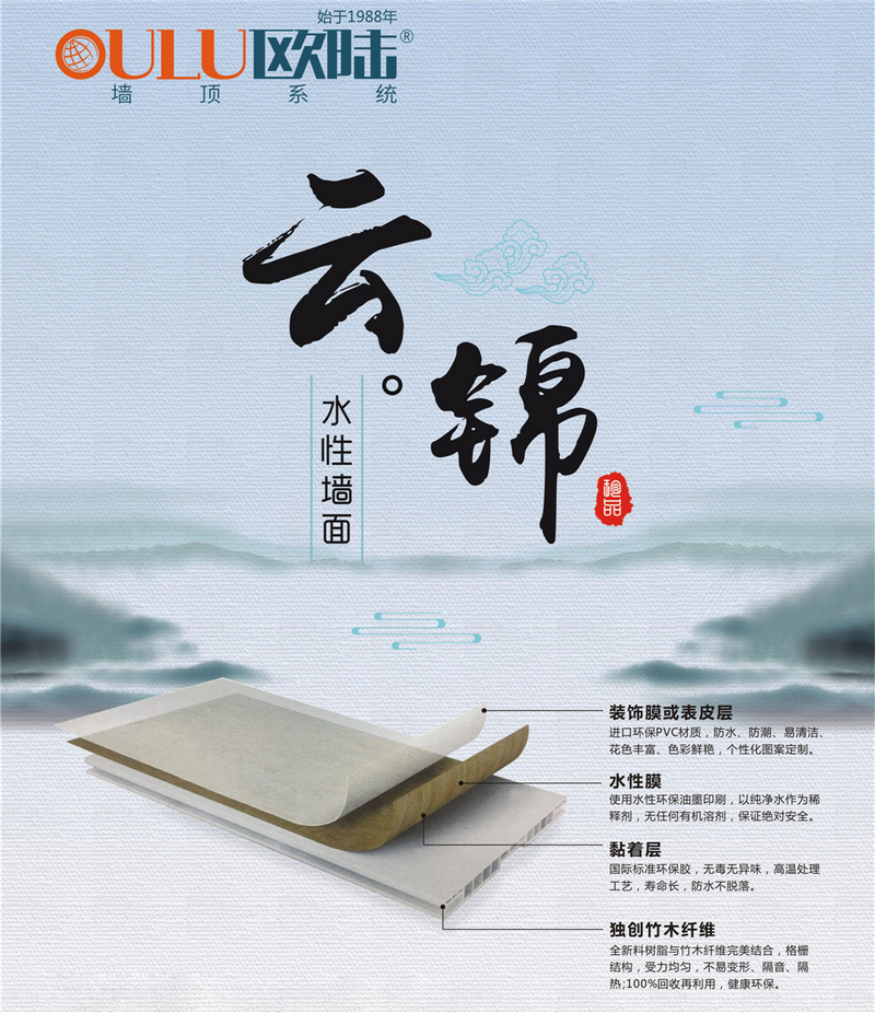 歐陸美居云錦系列水性墻面，成就精美無比的墻面藝術(shù)品！